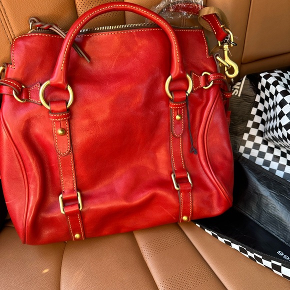 Dooney & Bourke Florentine Red leather satchel